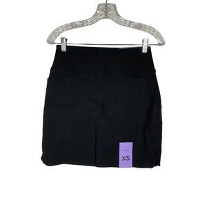 S.C. & Co Womens Skort Skirt Tummy Control, Pockets Size XS Black